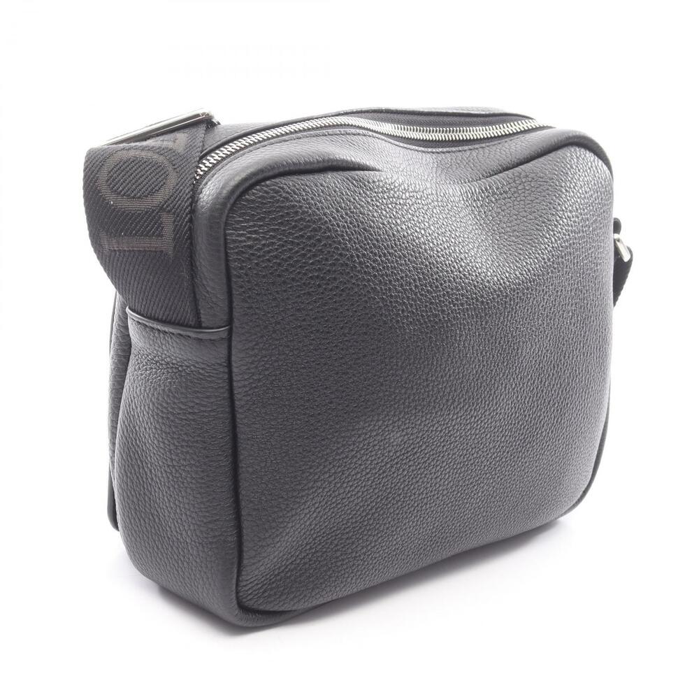 Loewe Leather Bag Shoulder Messenger Pebble Black